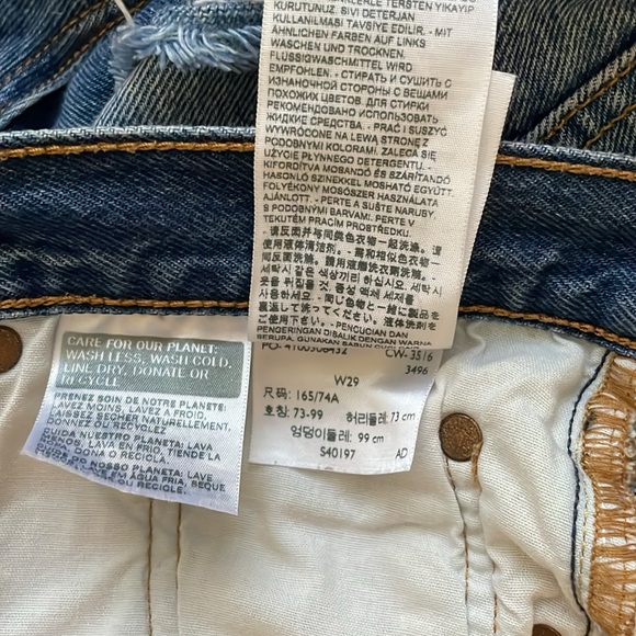 Levi’s 501 Denim Shorts Size 29 - Picture 4 of 4